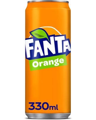 Fanta Orange cans 330 ml x 24