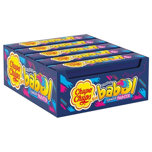 Chupa Chups Big Babol zungen maler blau x 20
