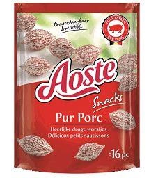 Aoste snack pur porc 8 x 80 gr