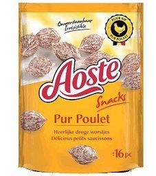 Aoste snack pur poulet 8 x 80 gr