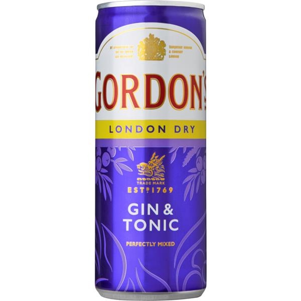 Gordon gin tonic 250 ml x 12