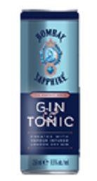 Bombay sapphire & tonic 12 x 250 ml