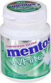 Bottle Mentos gum white green mint x 6