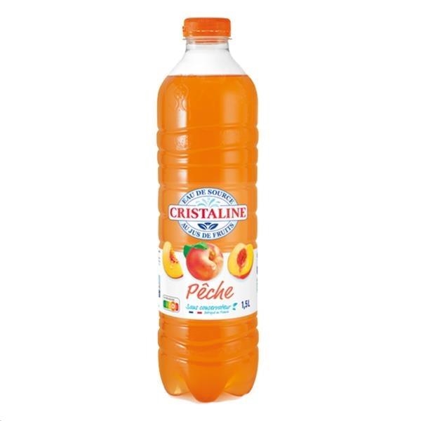 Cristaline peche 1,5 L x 6