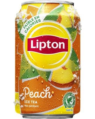 Lipton Ice Tea pêche cans 330 ml x 24