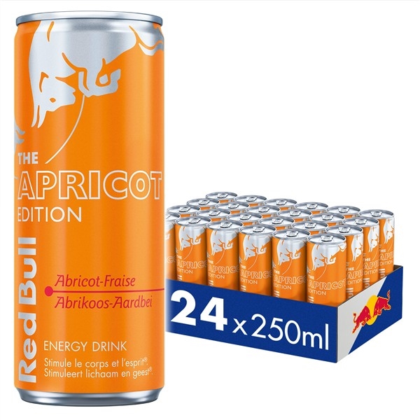 Red Bull abricot-fraise 250 ml x 24