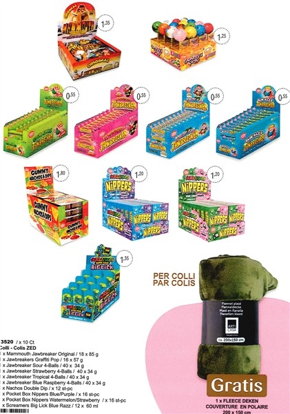 Colis kids 10 piéces Jawbreakers