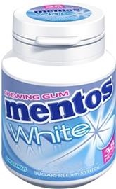 Bottle Mentos gum white sweet mint x 6