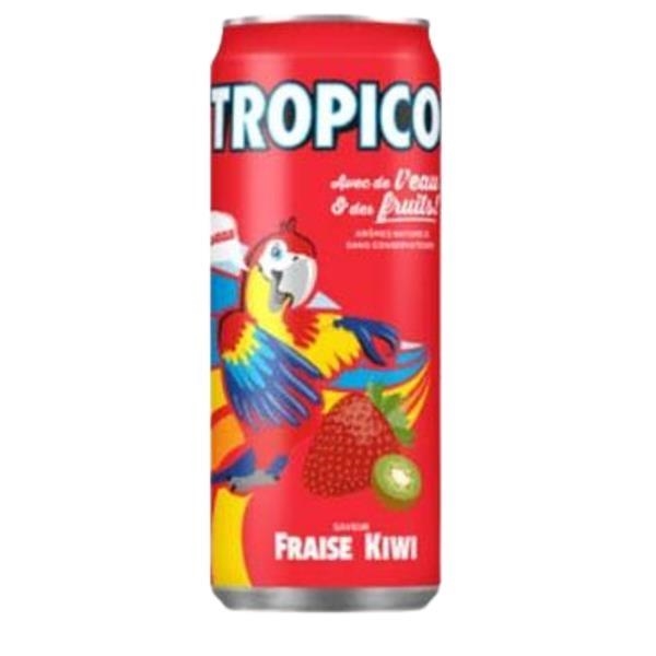 Tropico fraise kiwi cans 330 ml x 24