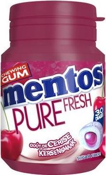 Bottle Mentos gum Pure Fresh cerise x 6