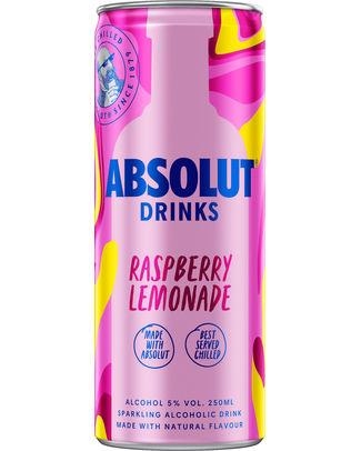 Absolut rasberry lemonade 12 x 250 ml