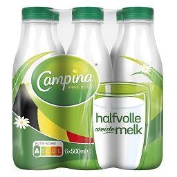 Campina lait demi-écrémé 500 ml x 24