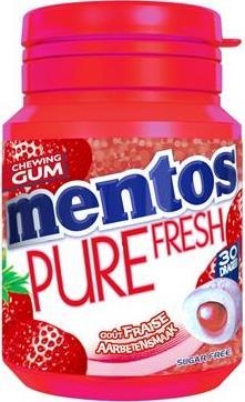 Bottle Mentos gum Pure Fresh fraise x 6