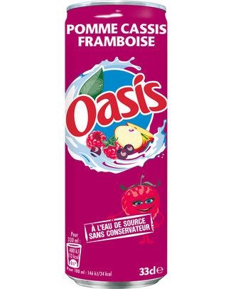 Oasis pom. cass. framboi. 330 ml x 24