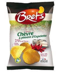 Brets chips chevre & pim. espelette 125 gr