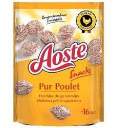 Aoste snack pur poulet 80 gr