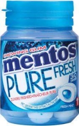 Bottle Mentos gum Pure Fresh mint