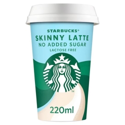 Starbucks caffe latte no added sugar 220 ml CUP