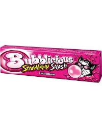 Bubblicious strawberry splash x 18